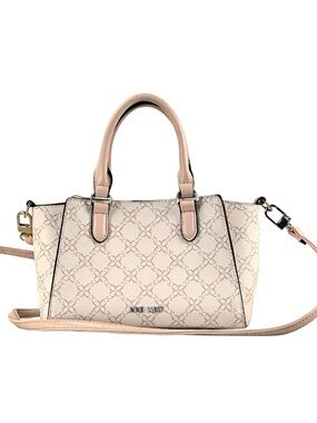 Nine West Crossbody & Satchel Bag Beige Light Pink Zip Detachable Strap
